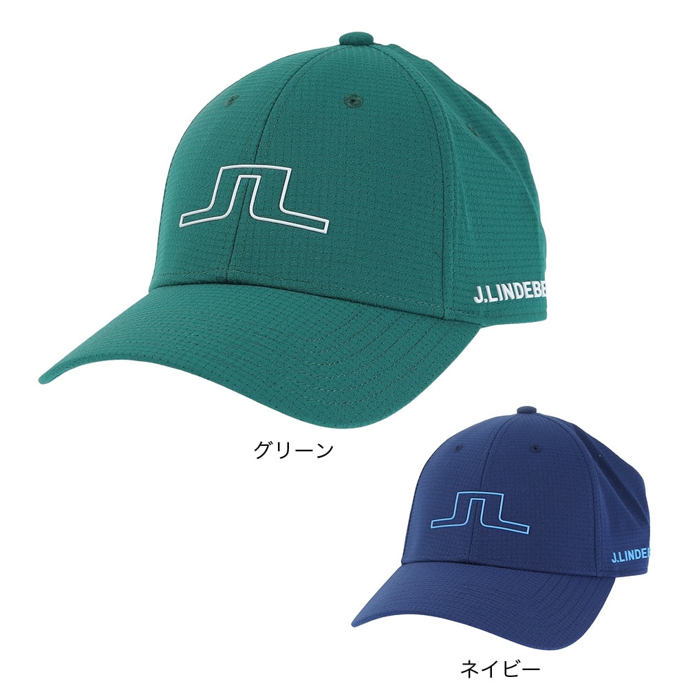 J.LINDEBERG（メンズ）ゴルフ Caden シリコン ロゴキャップ 073-59832-028