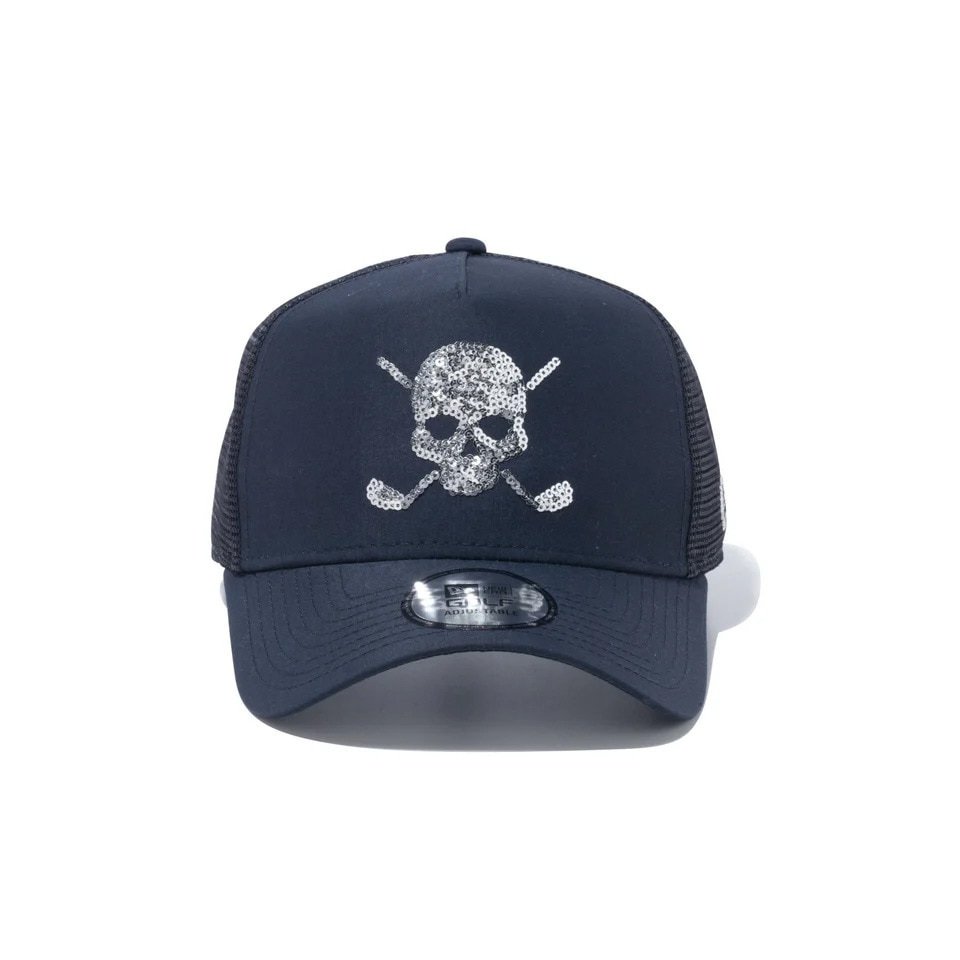 ニューエラ（NEW ERA）（メンズ、レディース）ゴルフ キャップ 9FORTY A-Frame トラッカー スカル ネイビー 14109231