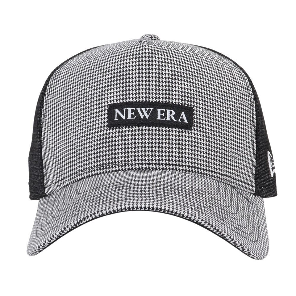 ニューエラ（NEW ERA）（メンズ、レディース）ゴルフ 9FORTY A-Frame トラッカー Houndtooth ハウンズトゥース ブラック キャップ 14109252