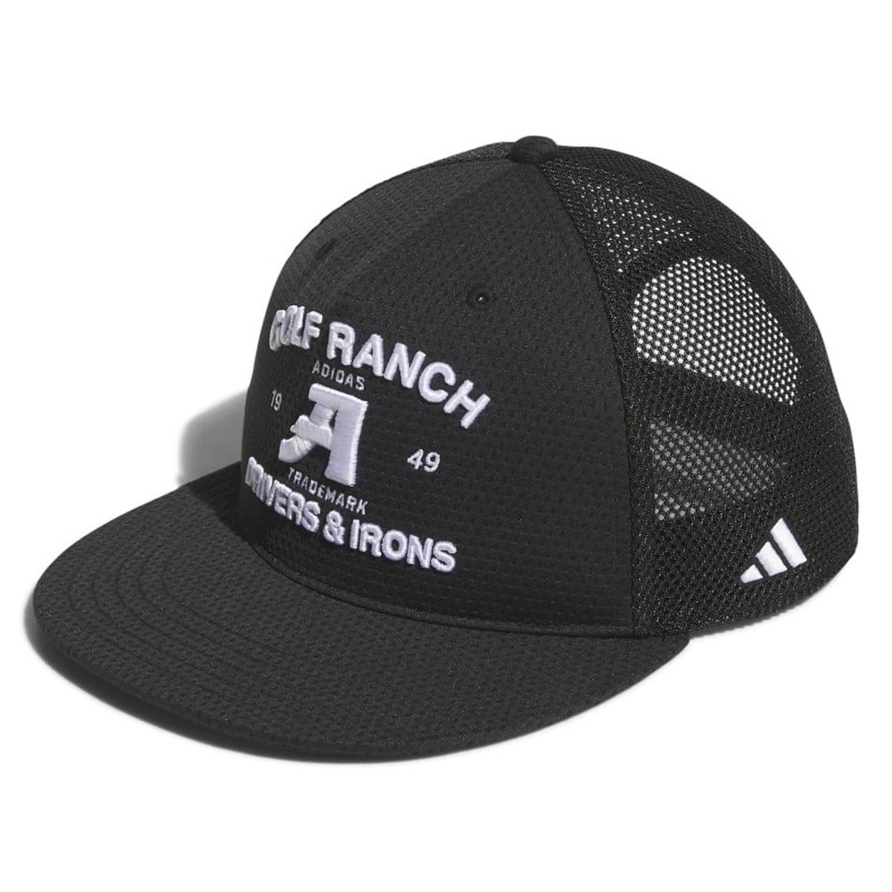 アディダス（adidas）（メンズ）ゴルフ フラットブリム メッシュキャップ IHS33-IN2739BK