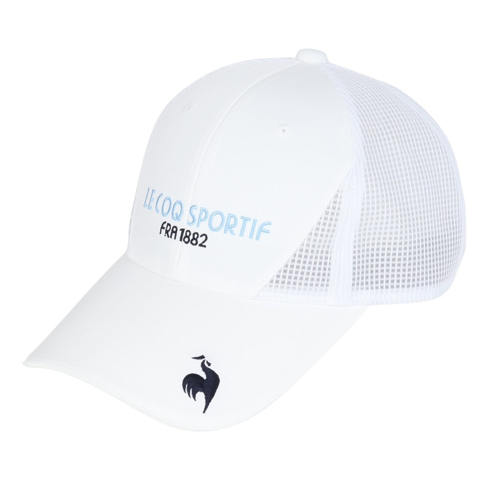 ルコックスポルティフ（lecoqsportif）（メンズ）ゴルフ クーリングメッシュキャップ QGBXJC09 WH00