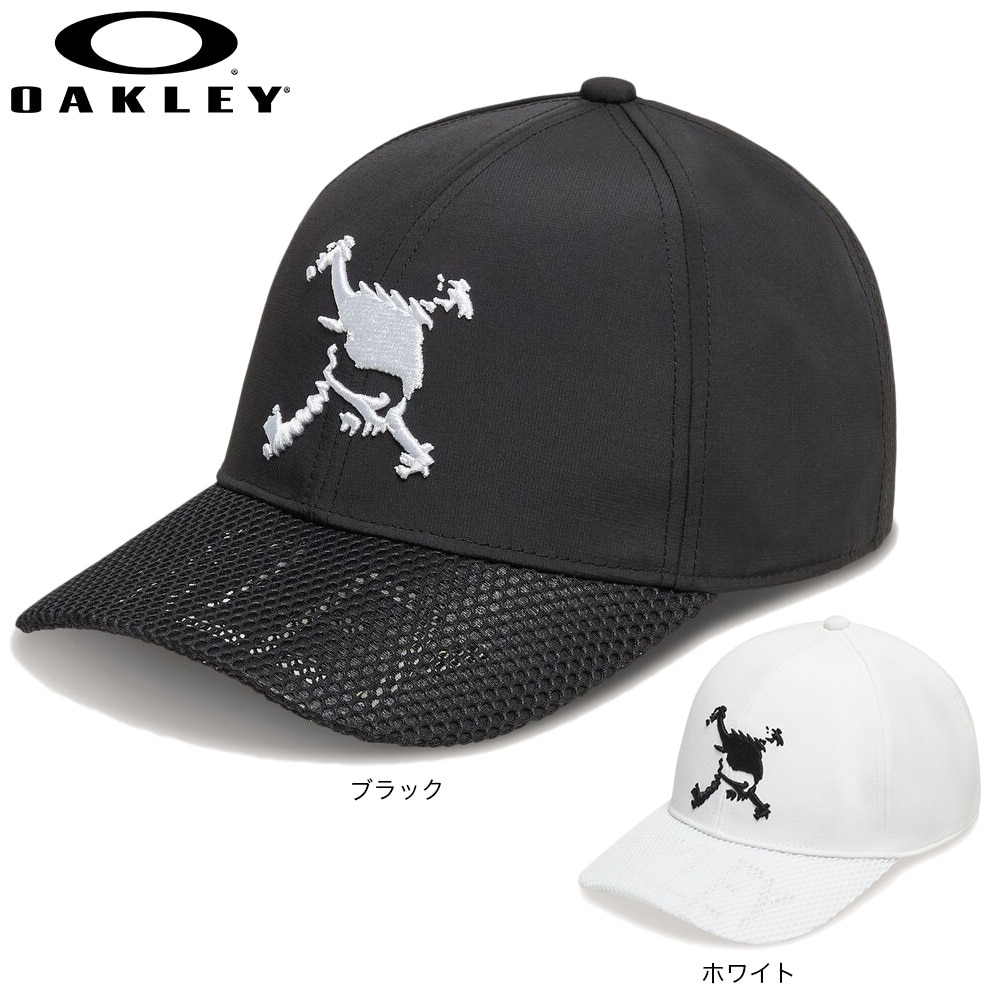 オークリー（OAKLEY）（メンズ）ゴルフ SKULL BRIM LOGO キャップ FOS901705-100