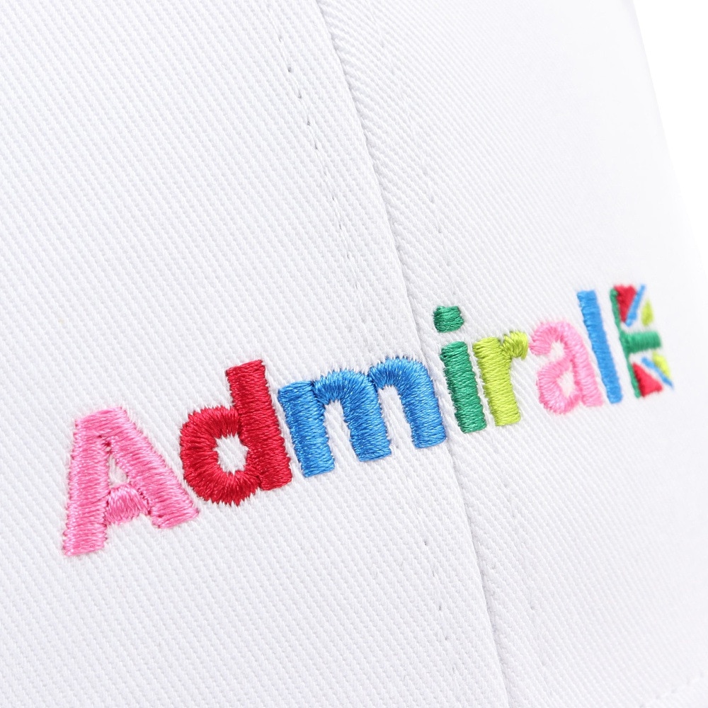 アドミラル ゴルフ（Admiral GOLF）（メンズ、レディース）ゴルフ ロゴ アジャスターコードキャップ ADMB4A08-WHT
