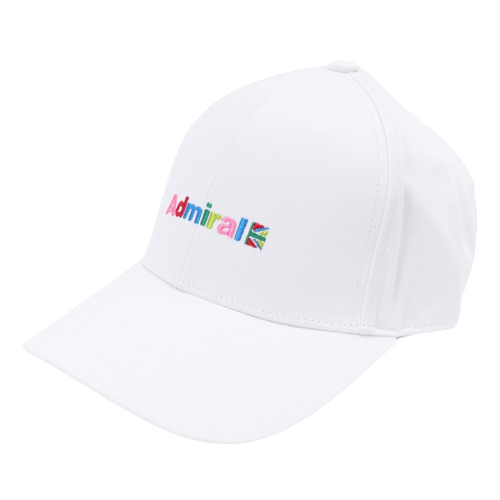 アドミラル ゴルフ（Admiral GOLF）（メンズ、レディース）ゴルフ ロゴ アジャスターコードキャップ ADMB4A08-WHT