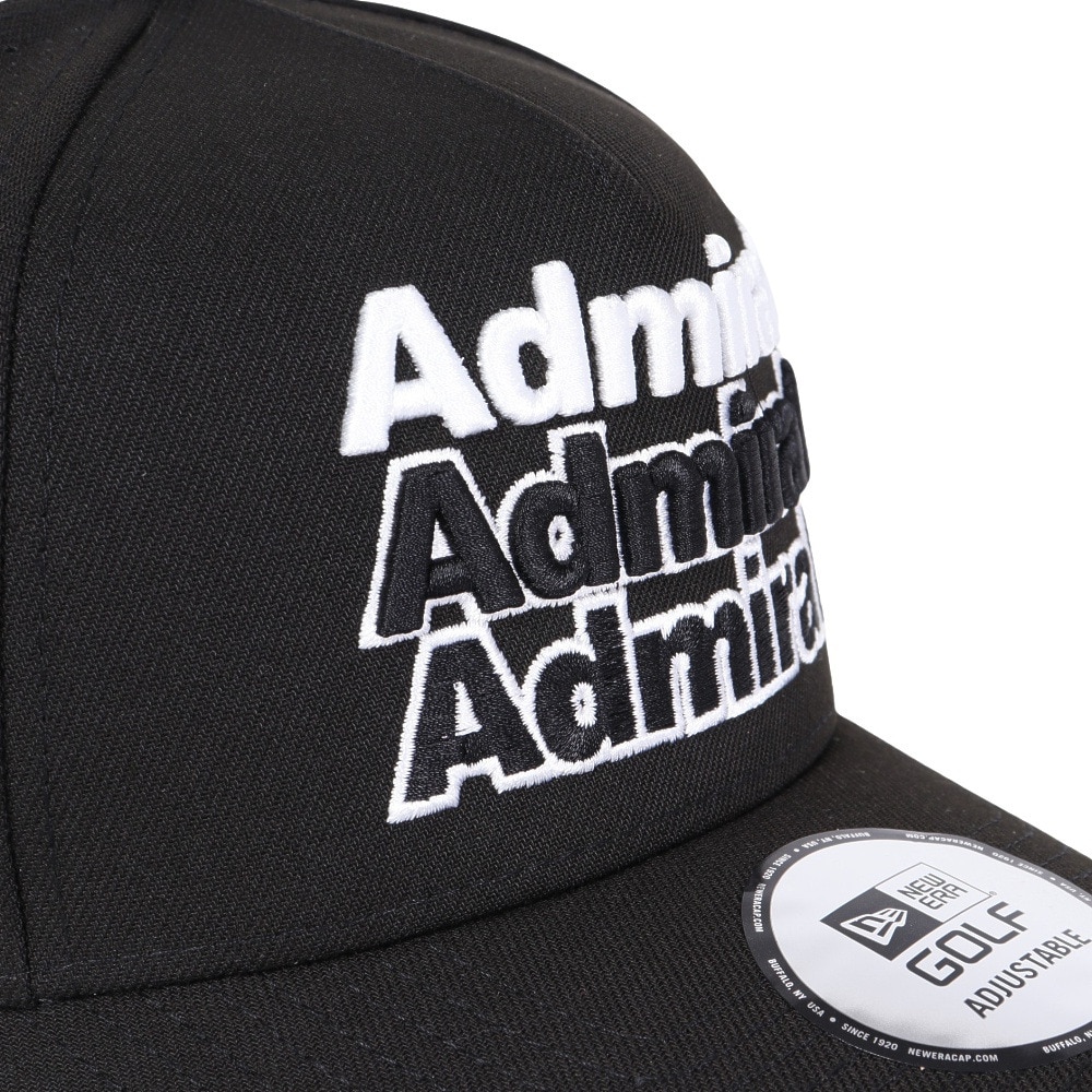 アドミラル ゴルフ（Admiral GOLF）（メンズ、レディース）ゴルフ キャップ ニューエラコラボ940-FRAME ADMB4A14-BLK