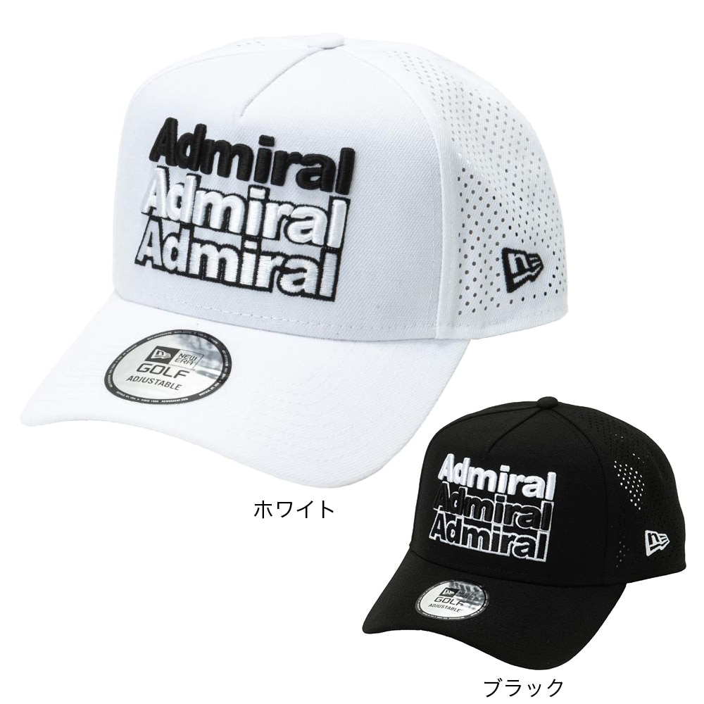 アドミラル ゴルフ（Admiral GOLF）（メンズ、レディース）ゴルフ キャップ ニューエラコラボ940-FRAME ADMB4A14-BLK