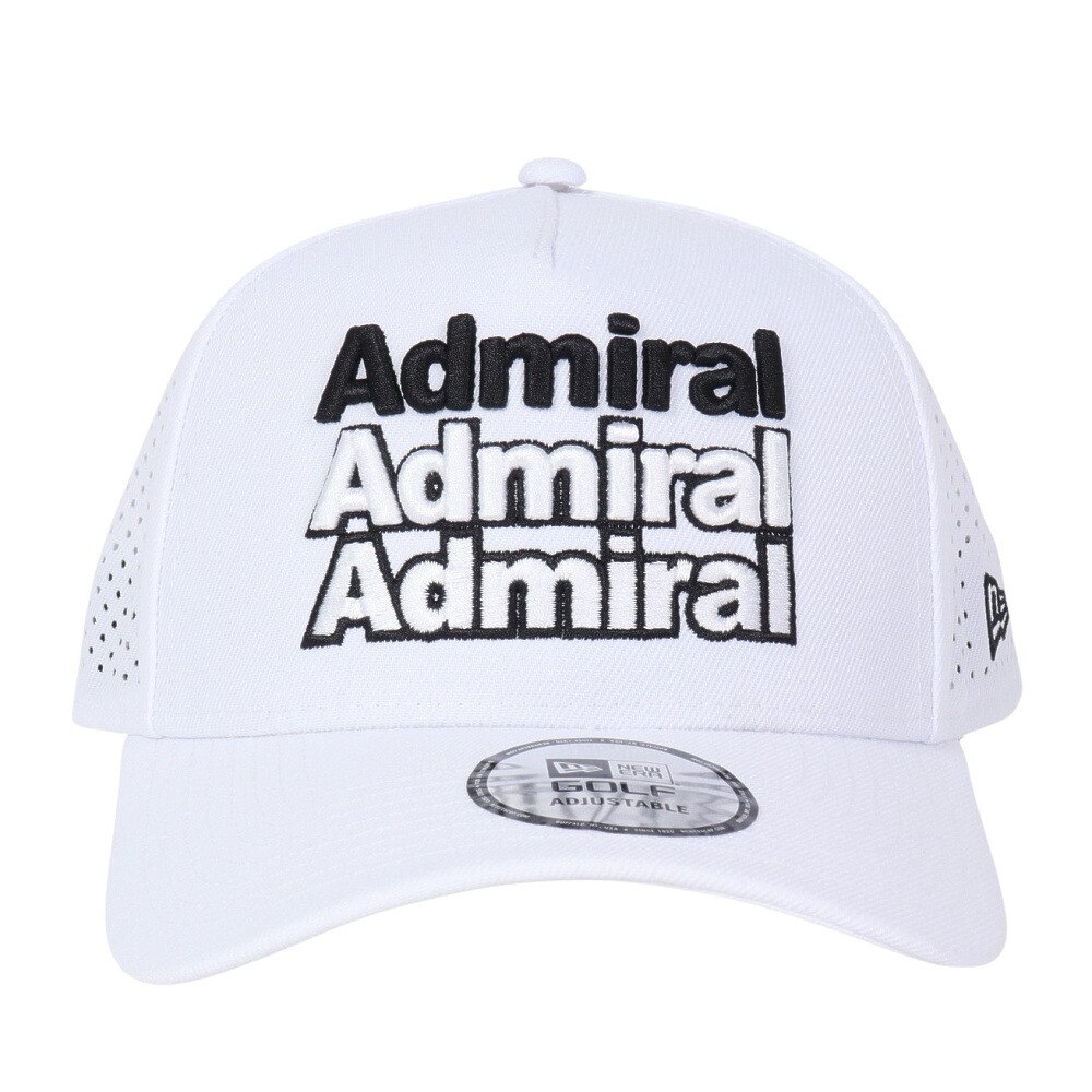 アドミラル ゴルフ（Admiral GOLF）（メンズ、レディース）ゴルフ キャップ ニューエラコラボ940-FRAME ADMB4A14-WHT