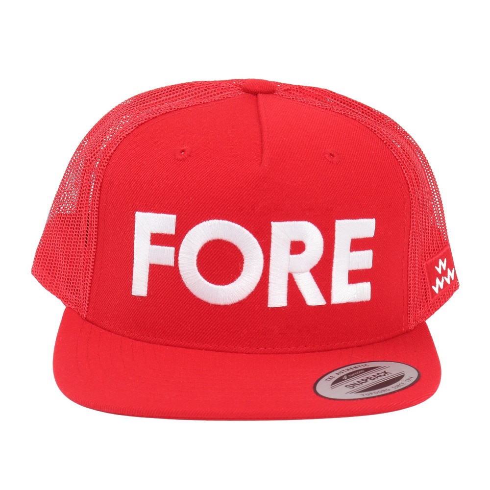 バーズオブコンドル（BIRDS OF CONDOR）（メンズ、レディース）ゴルフ FORE キャップ TEMC301F-RED