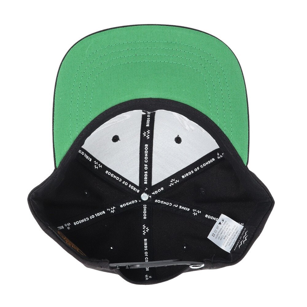 バーズオブコンドル（BIRDS OF CONDOR）（メンズ、レディース）ゴルフ BIRDIE SNAPBACK キャップ TEMC302F-BLK