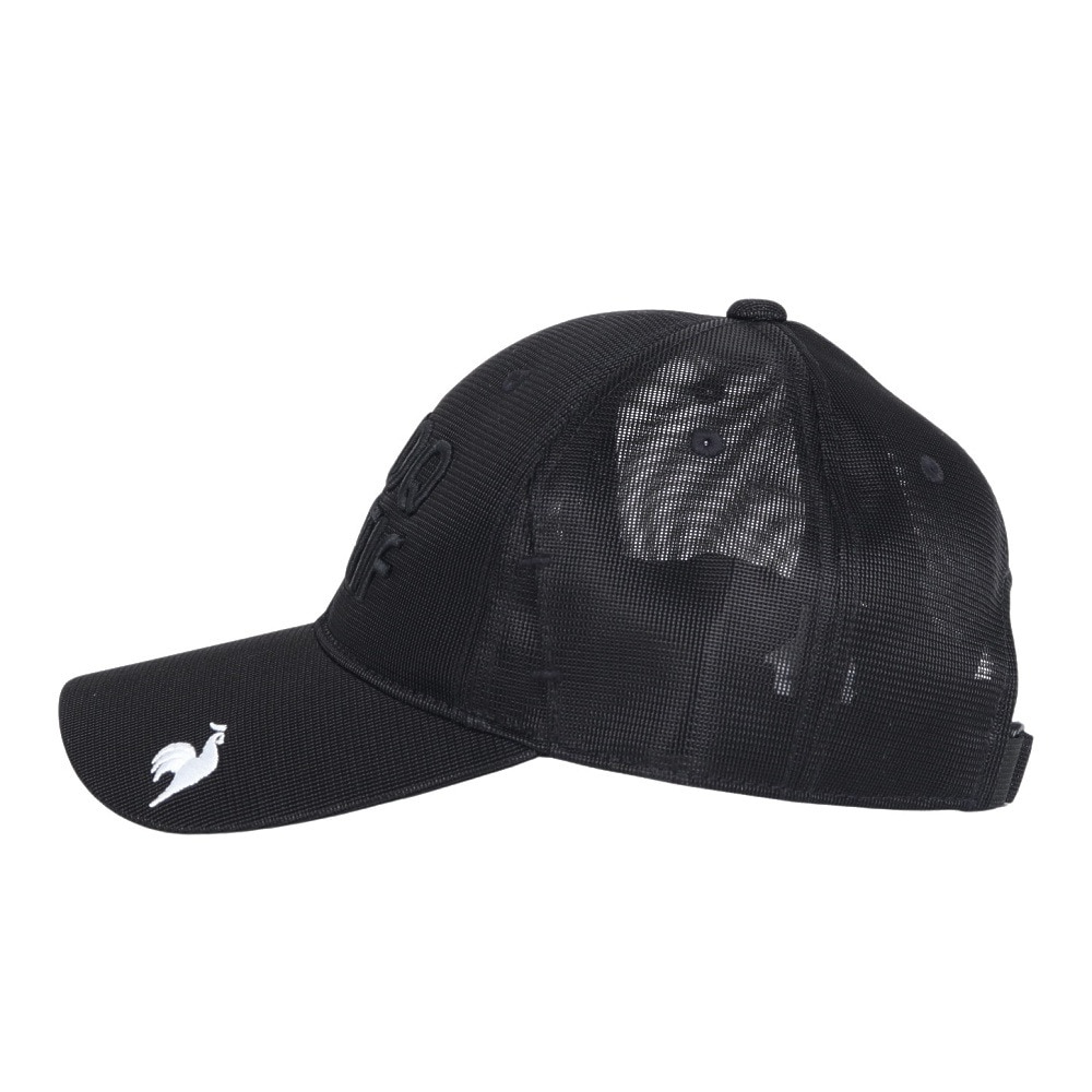 ルコックスポルティフ（lecoqsportif）（メンズ）ゴルフ 撥水メッシュゴルファーズキャップ QGBXJC08 BK00