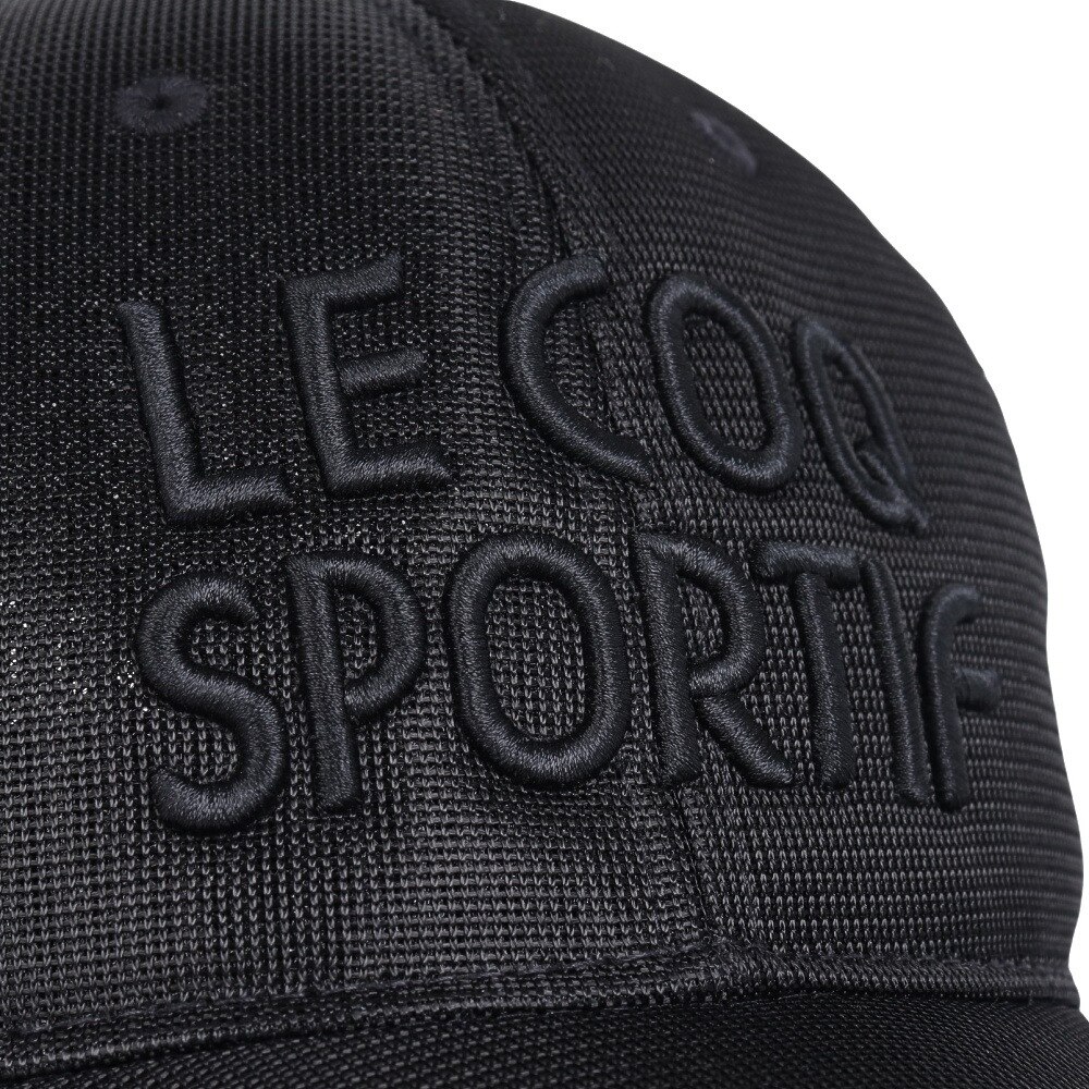 ルコックスポルティフ（lecoqsportif）（メンズ）ゴルフ 撥水メッシュゴルファーズキャップ QGBXJC08 BK00