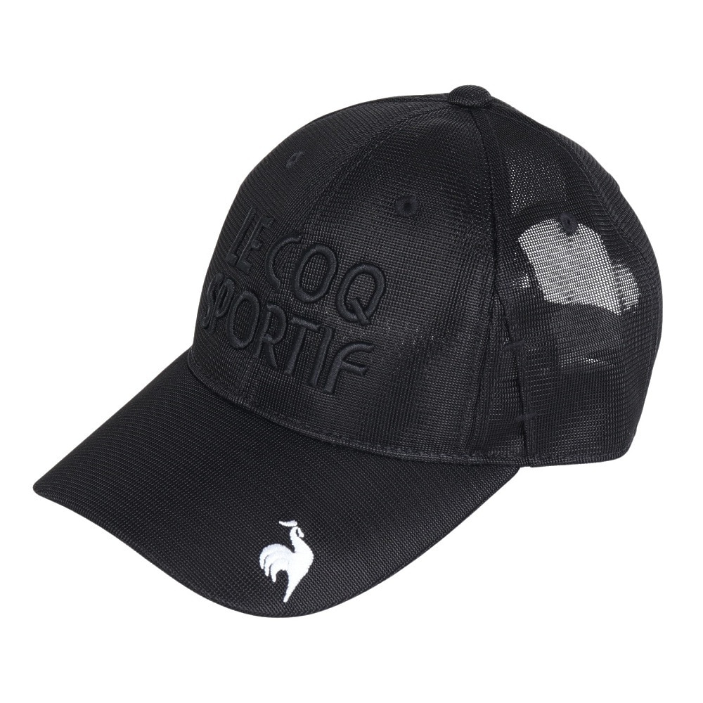 ルコックスポルティフ（lecoqsportif）（メンズ）ゴルフ 撥水メッシュゴルファーズキャップ QGBXJC08 BK00