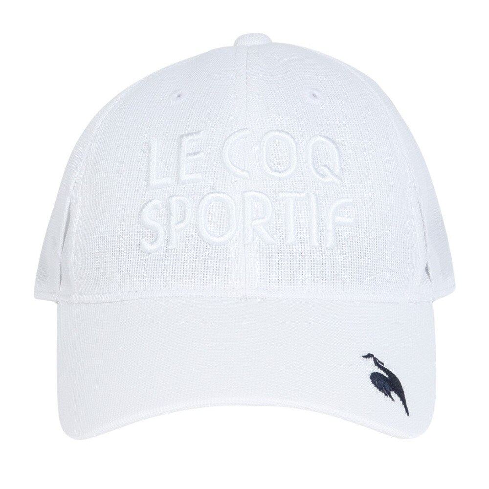 ルコックスポルティフ（lecoqsportif）（メンズ）ゴルフ 撥水メッシュゴルファーズキャップ QGBXJC08 WH00