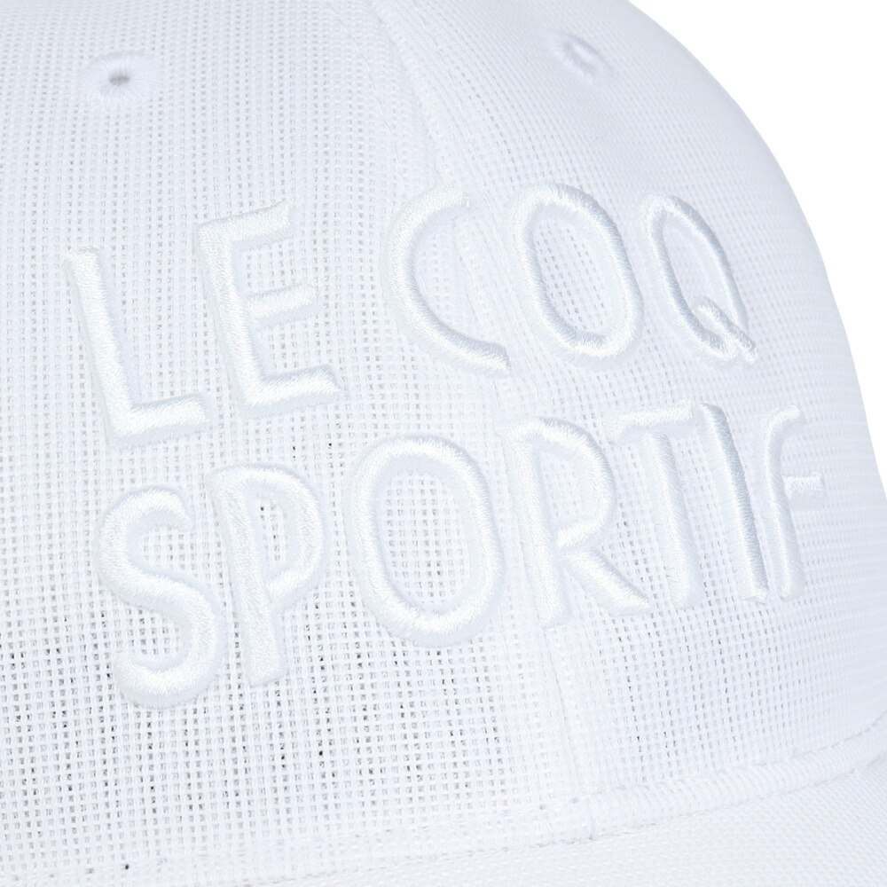 ルコックスポルティフ（lecoqsportif）（メンズ）ゴルフ 撥水メッシュゴルファーズキャップ QGBXJC08 WH00