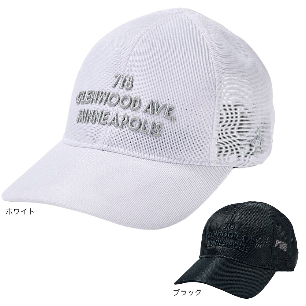 マンシングウエア（MUNSING WEAR）（メンズ）ゴルフ はっ水 メッシュキャップ MGBXJC08 BK00