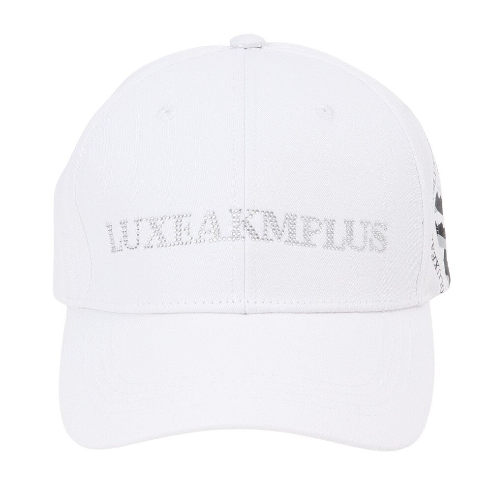 リュクスエイケイエムプラス（LUXEAKMPLU）（メンズ）サークルロゴキャップ LAZ-24001white