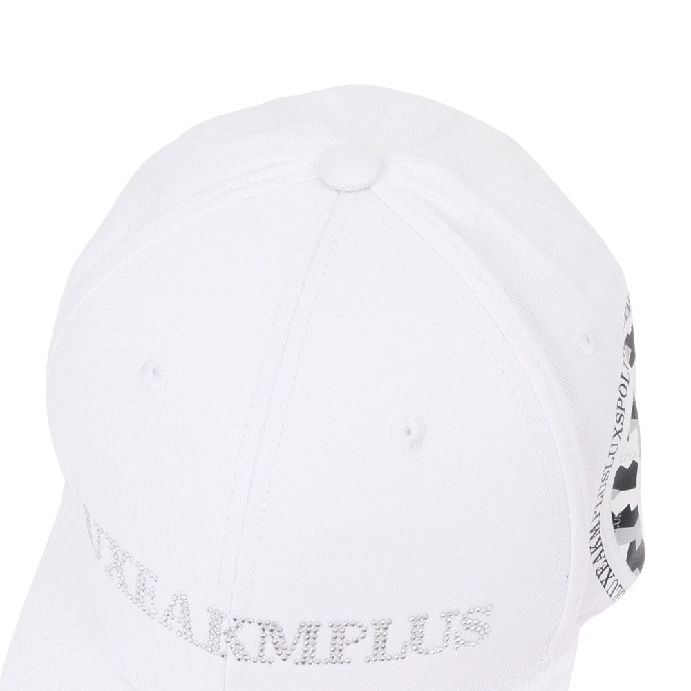 リュクスエイケイエムプラス（LUXEAKMPLU）（メンズ）サークルロゴキャップ LAZ-24001white