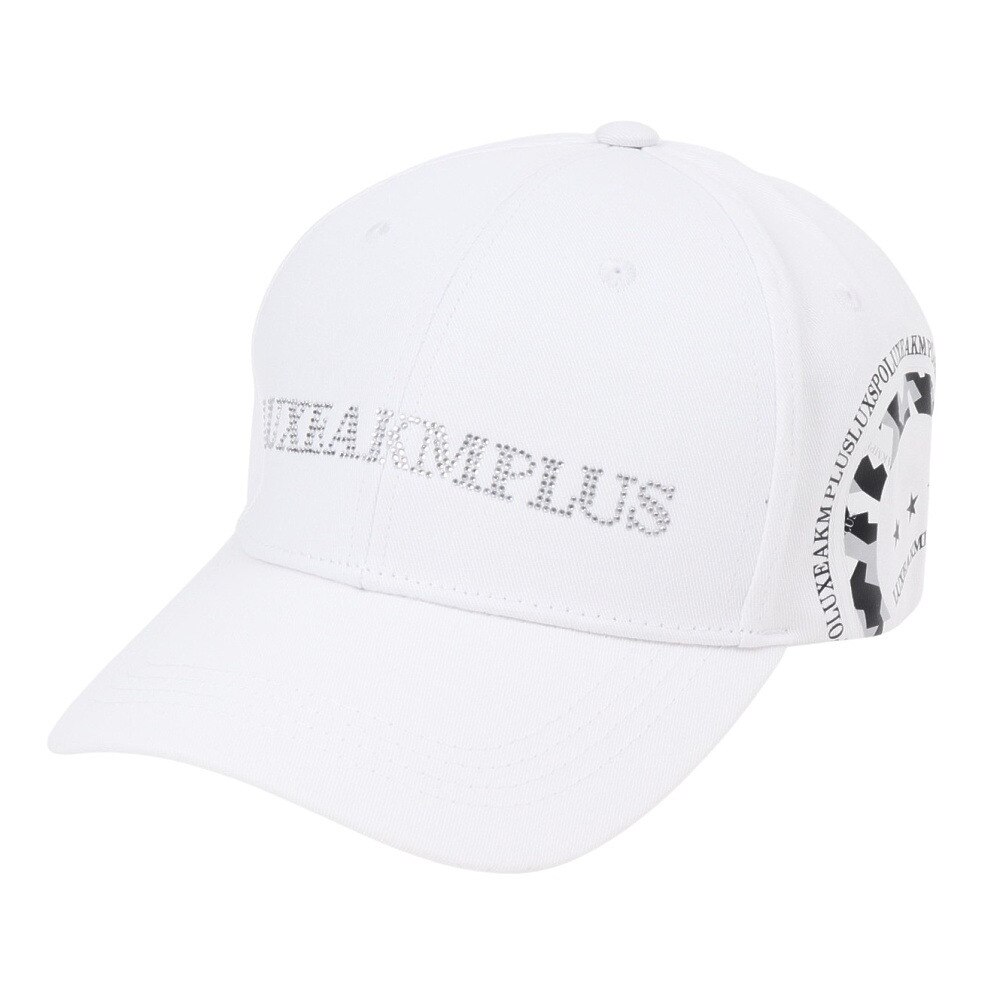 リュクスエイケイエムプラス（LUXEAKMPLU）（メンズ）サークルロゴキャップ LAZ-24001white