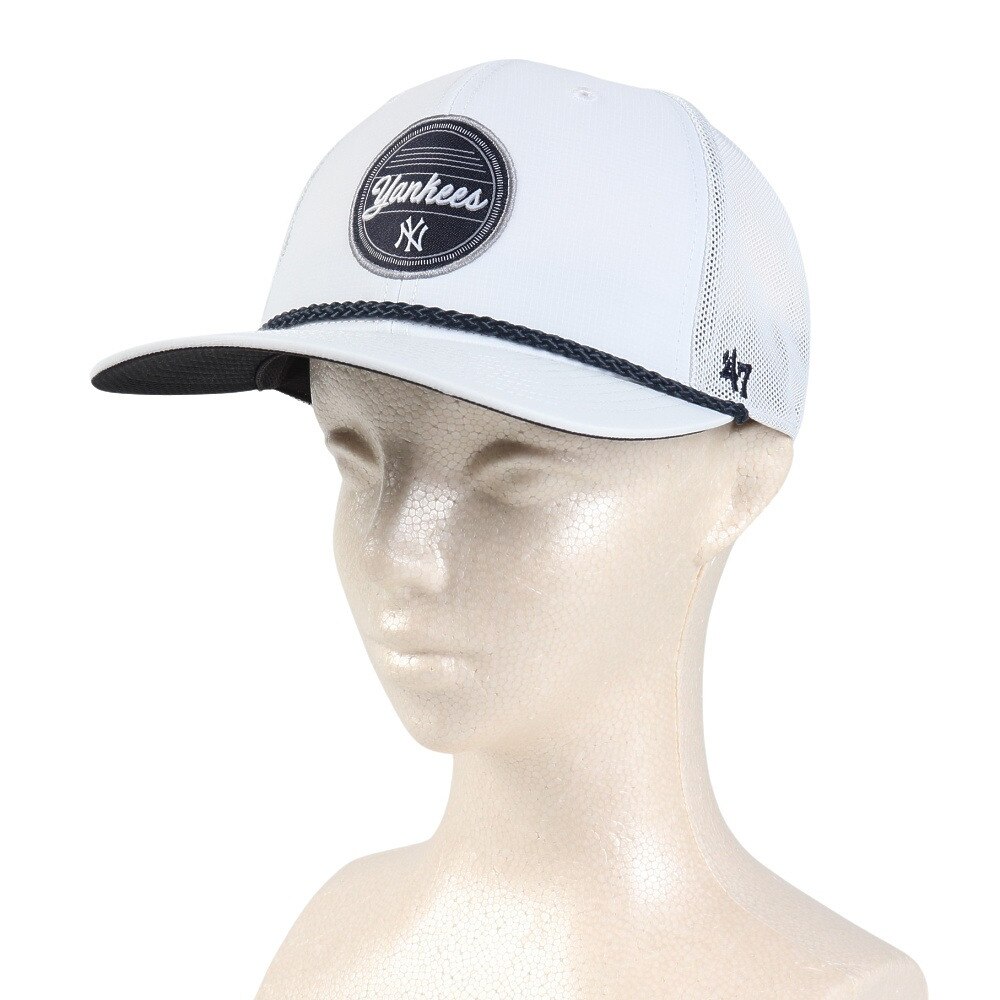 フォーティーセブン（47）（メンズ）ゴルフ キャップ ヤンキース Fairway B-FAIRW17BBP-WH