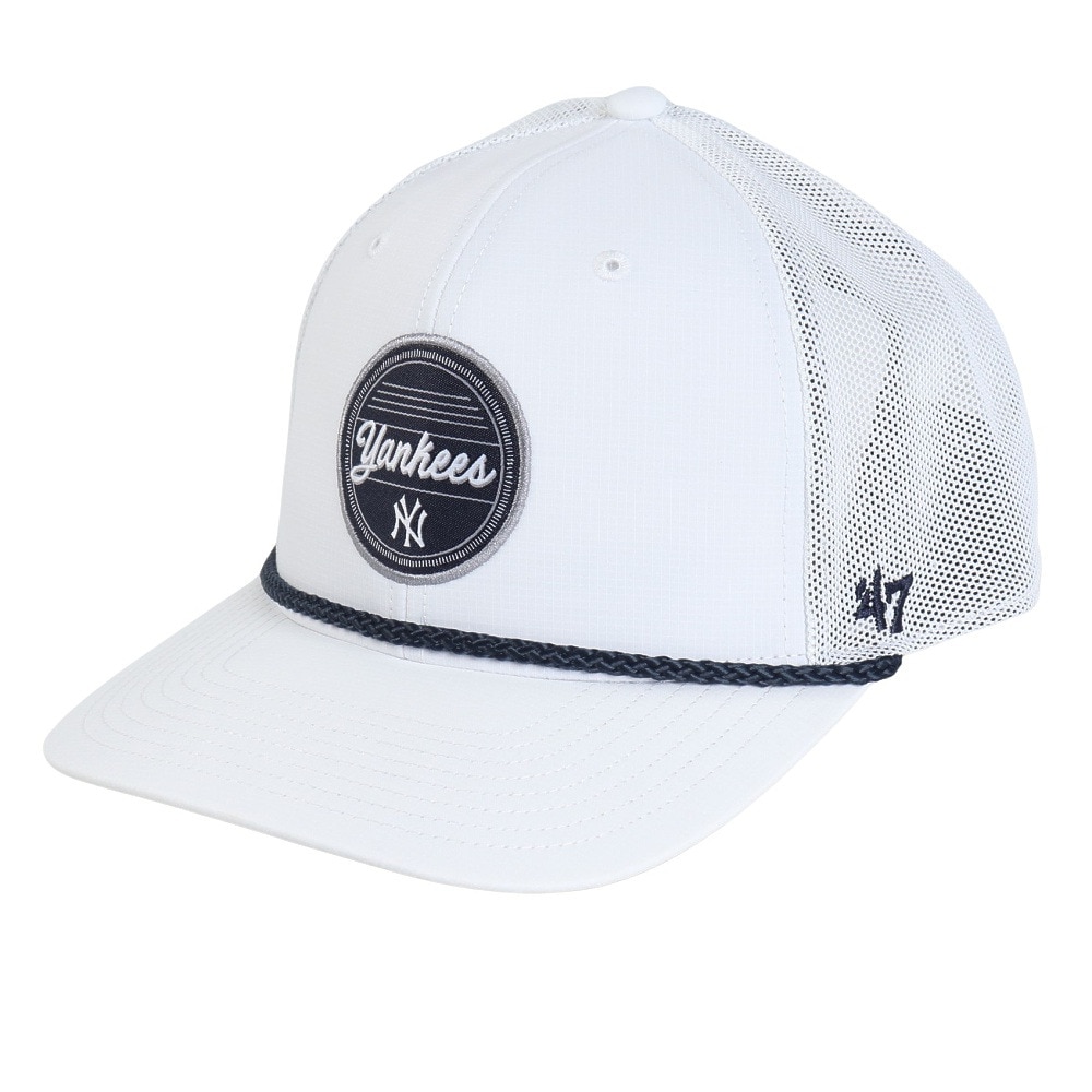 フォーティーセブン（47）（メンズ）ゴルフ キャップ ヤンキース Fairway B-FAIRW17BBP-WH
