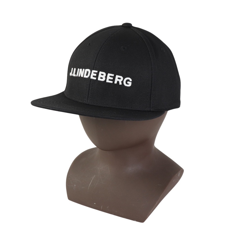 J.LINDEBERG（メンズ）ゴルフ 速乾 軽量 フラット ピークキャップ 073-52834-019