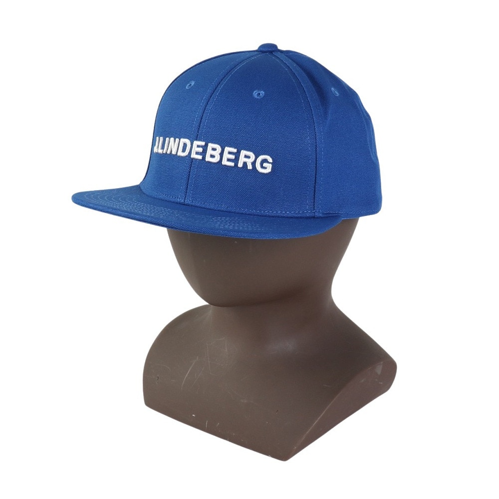 J.LINDEBERG（メンズ）ゴルフ 速乾 軽量 フラット ピークキャップ 073-52834-096