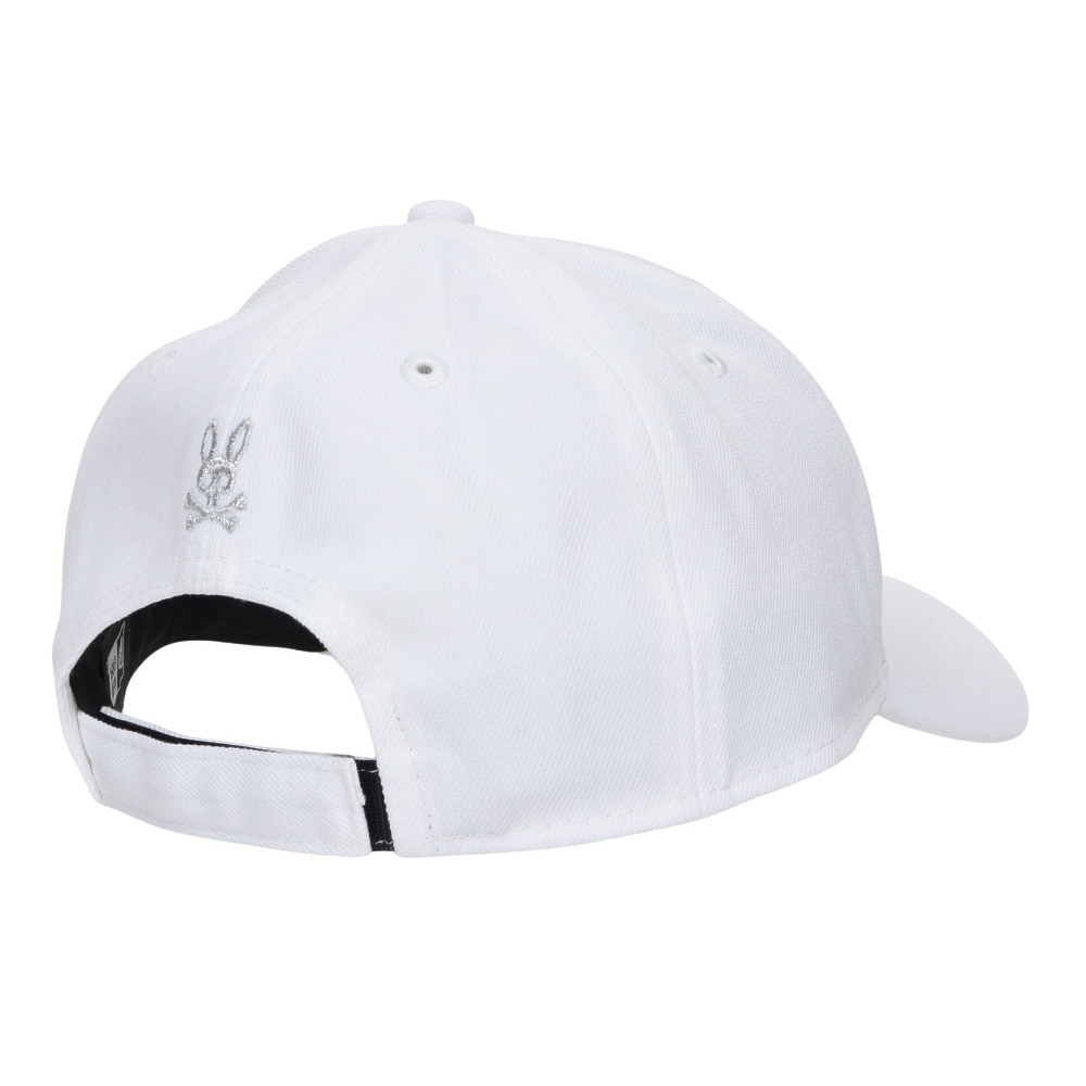 サイコバニー（Psycho Bunny）（メンズ、レディース）ゴルフ キャップ NEW ERAコラボキャップ PBMG452F-WHT