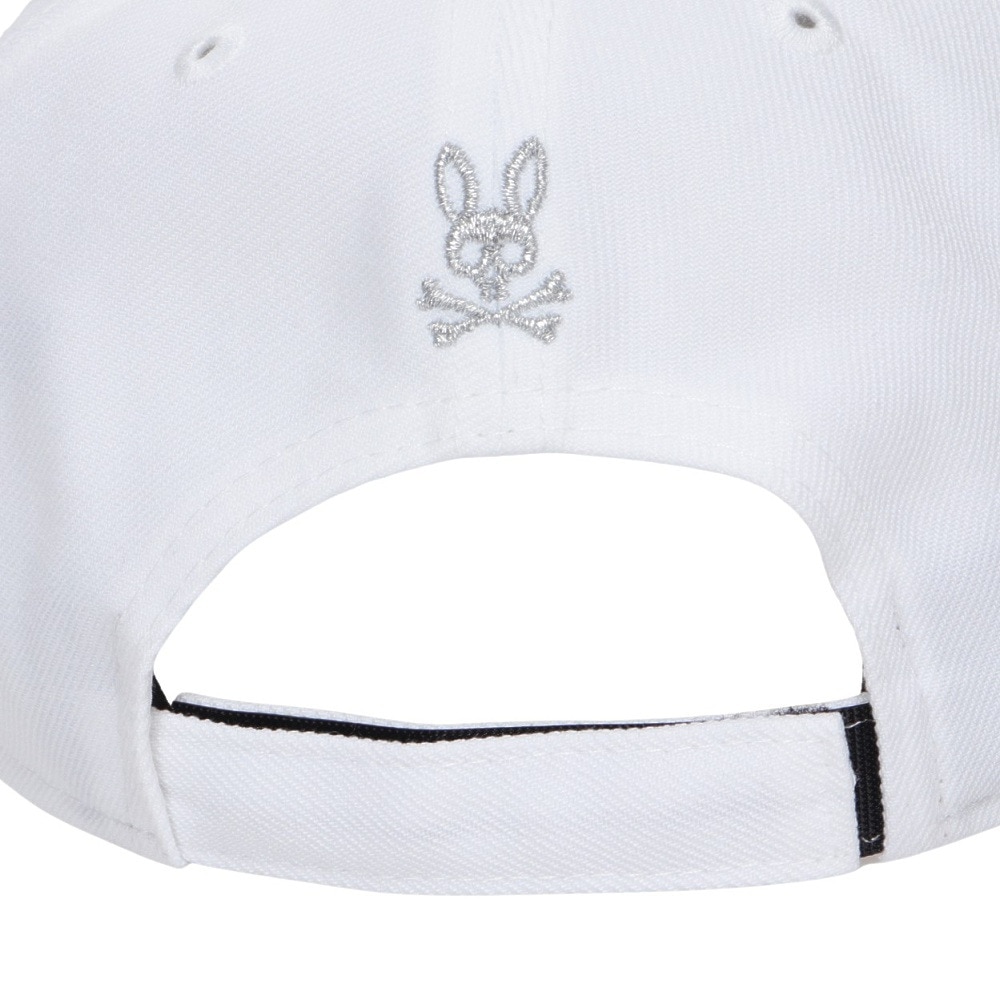 サイコバニー（Psycho Bunny）（メンズ、レディース）ゴルフ キャップ NEW ERAコラボキャップ PBMG452F-WHT