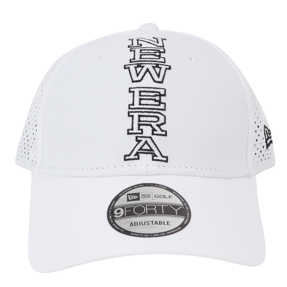 ニューエラ（NEW ERA）（メンズ、レディース）ゴルフ 抗菌 キャップ 9FORTY Vertical Logo レーザーパフォーテッド 14326273