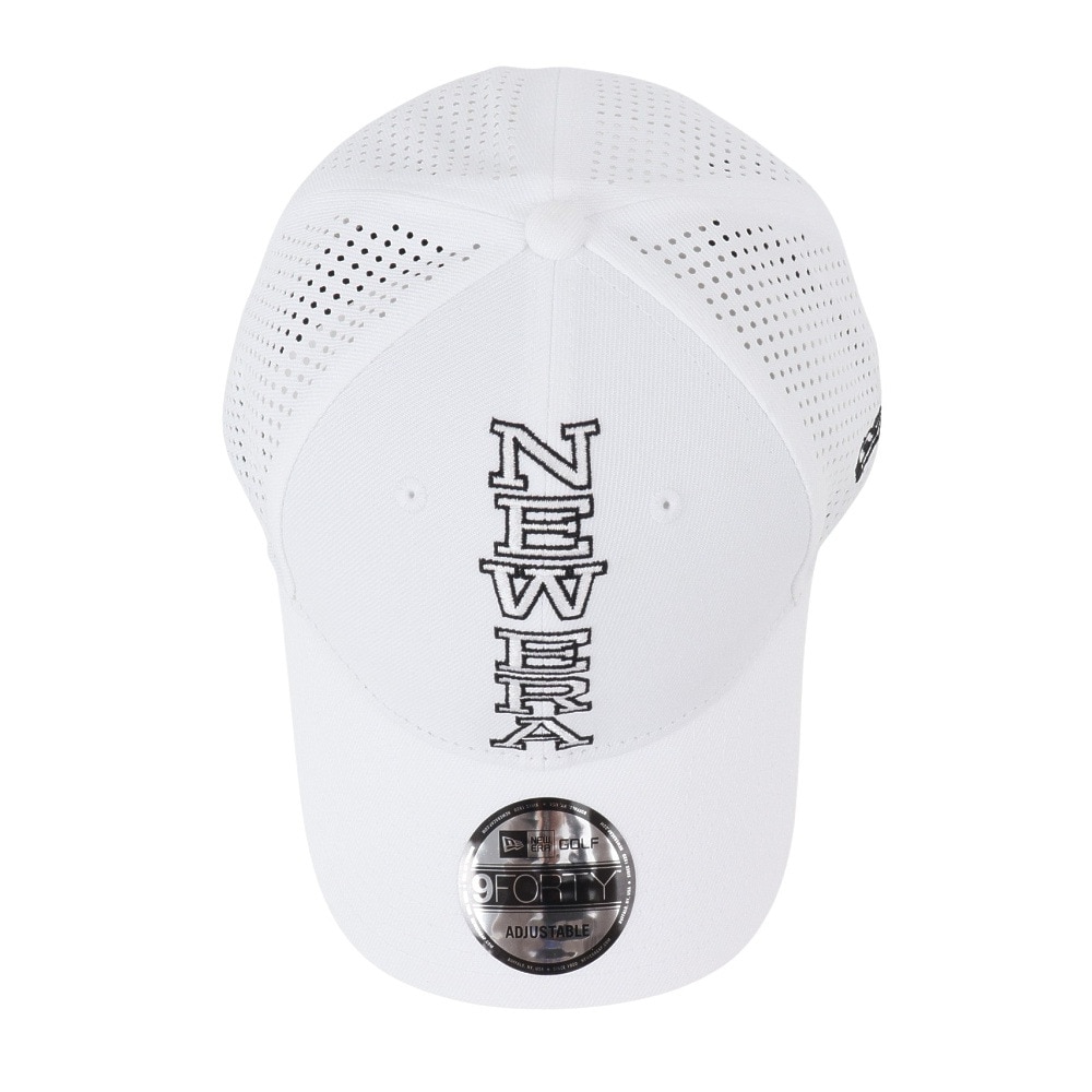 ニューエラ（NEW ERA）（メンズ、レディース）ゴルフ 抗菌 キャップ 9FORTY Vertical Logo レーザーパフォーテッド 14326273