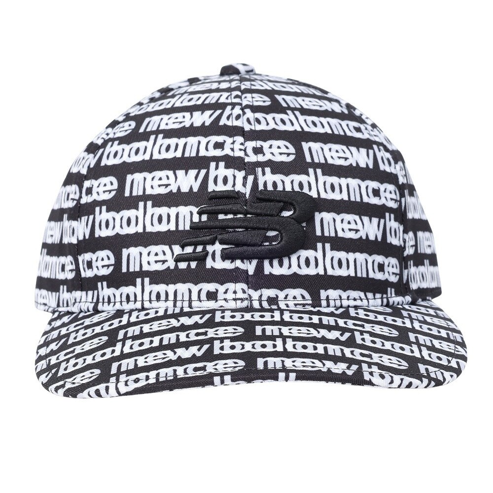 ニューバランス（new balance）（メンズ、レディース）ボーダーシフトロゴ セミカーブドブリム キャップ 012-4287010-010
