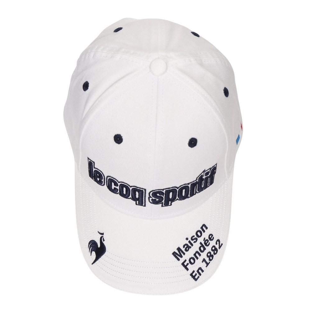 ルコックスポルティフ（lecoqsportif）（メンズ）ゴルフ 定番 ロゴキャップ QGBVJC00 WH00