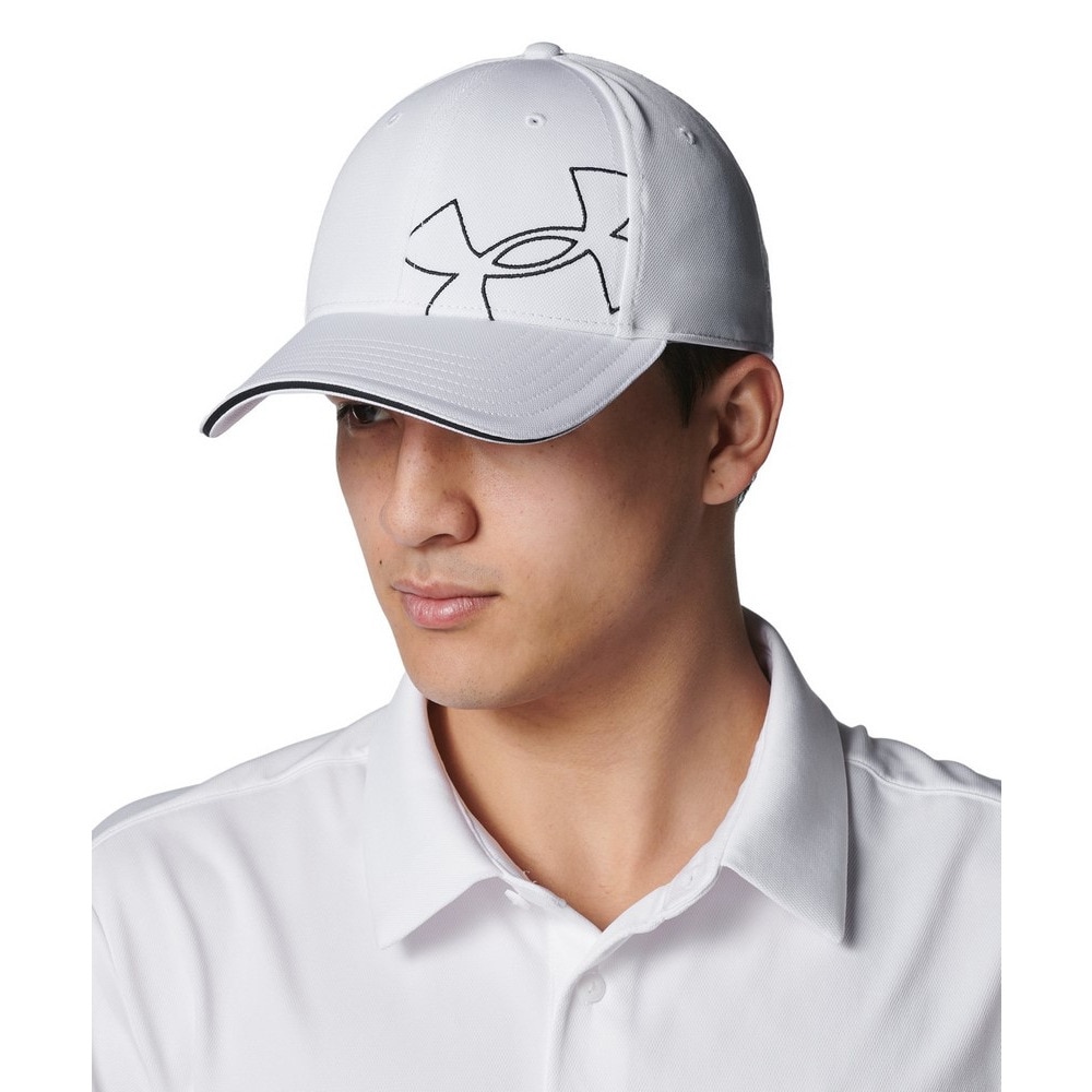 アンダーアーマー（UNDER ARMOUR）（メンズ）ゴルフ 帽子 ライブ ロゴ アジャスタブル キャップ 6001270 100