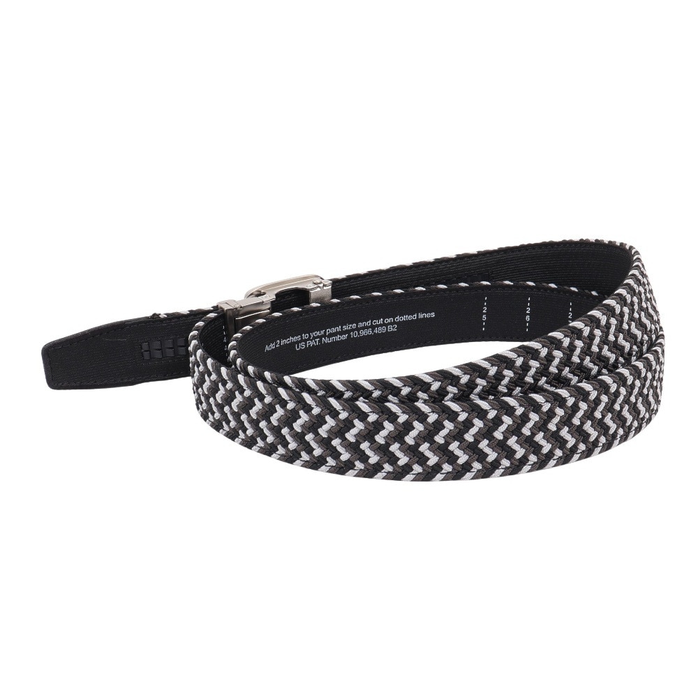 ブラッククローバー（Black Clover）（メンズ）ゴルフ BRAIDED ストレッチベルト LUCK GREY BC5PFE01-LGRY