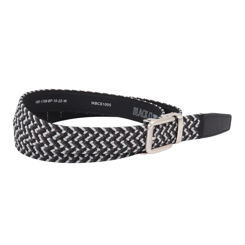 ブラッククローバー（Black Clover）（メンズ）ゴルフ BRAIDED ストレッチベルト LUCK GREY BC5PFE01-LGRY