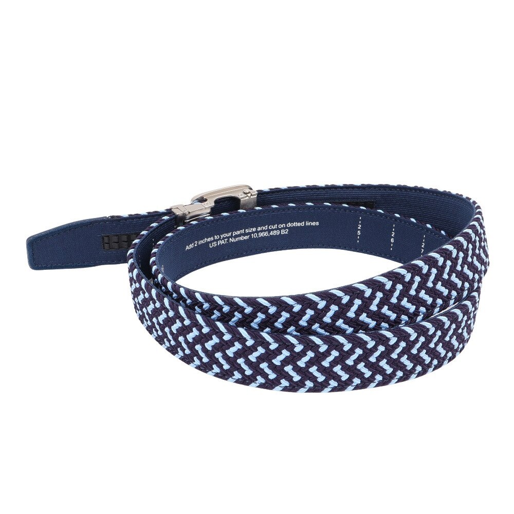 ブラッククローバー（Black Clover）（メンズ）ゴルフ BRAIDED ストレッチベルト LUCK NAVY BC5PFE01-NVY