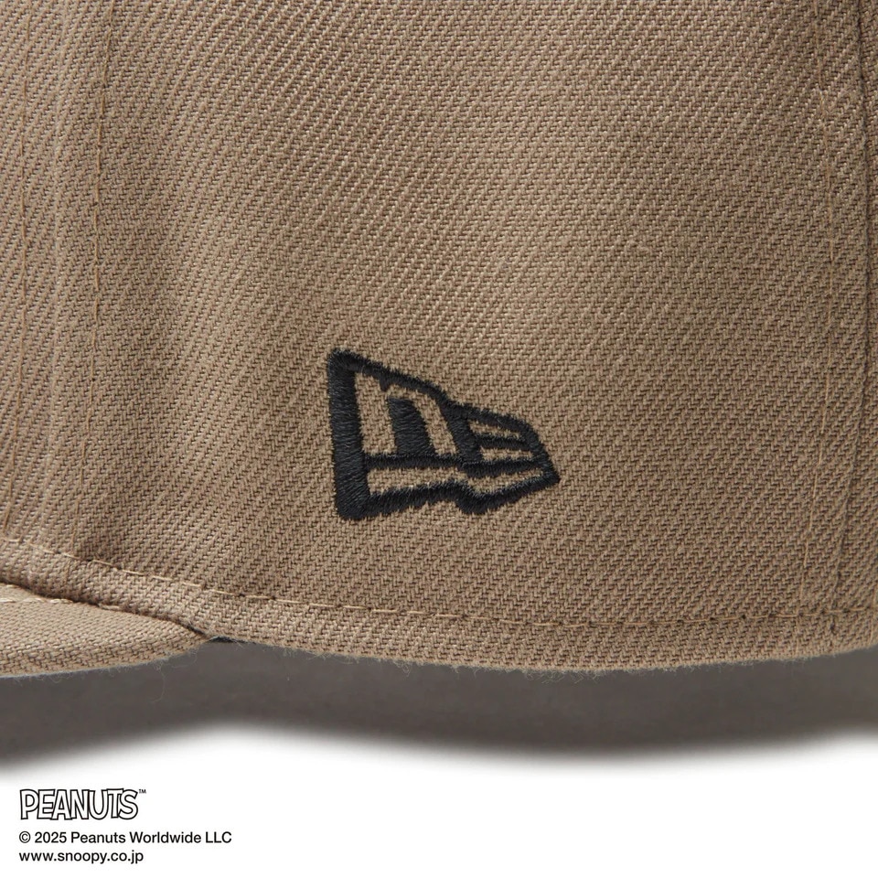 ニューエラ（NEW ERA）（メンズ、レディース）ゴルフ キャップ 9FIFTY PEANUTS ピーナッツ メッセージ ブリティッシュ カーキ 14344508