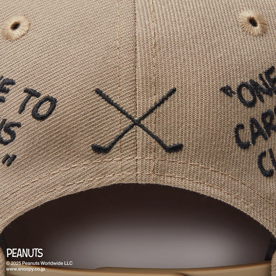 ニューエラ（NEW ERA）（メンズ、レディース）ゴルフ キャップ 9FIFTY PEANUTS ピーナッツ メッセージ ブリティッシュ カーキ 14344508