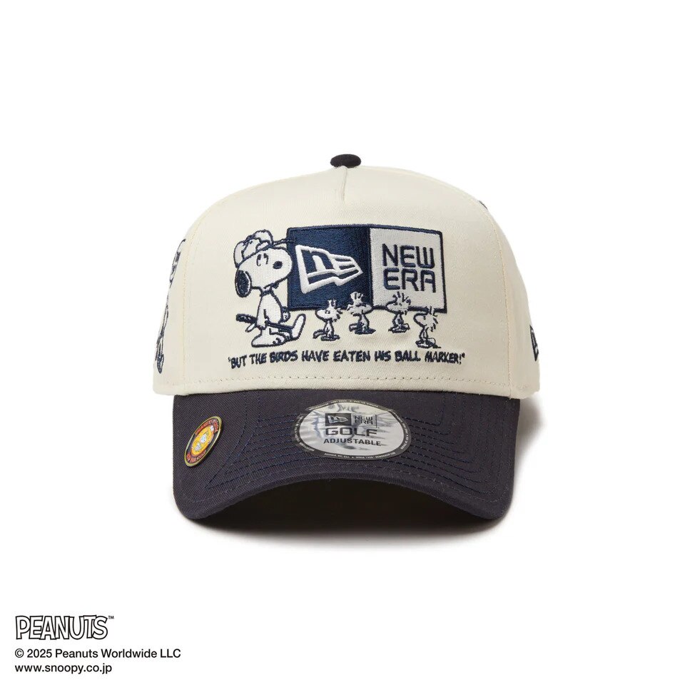 ニューエラ（NEW ERA）（メンズ、レディース）ゴルフ キャップ 9FORTY A-Frame On Par PEANUTS ピーナッツ ボックスロゴ バイザー 14344509