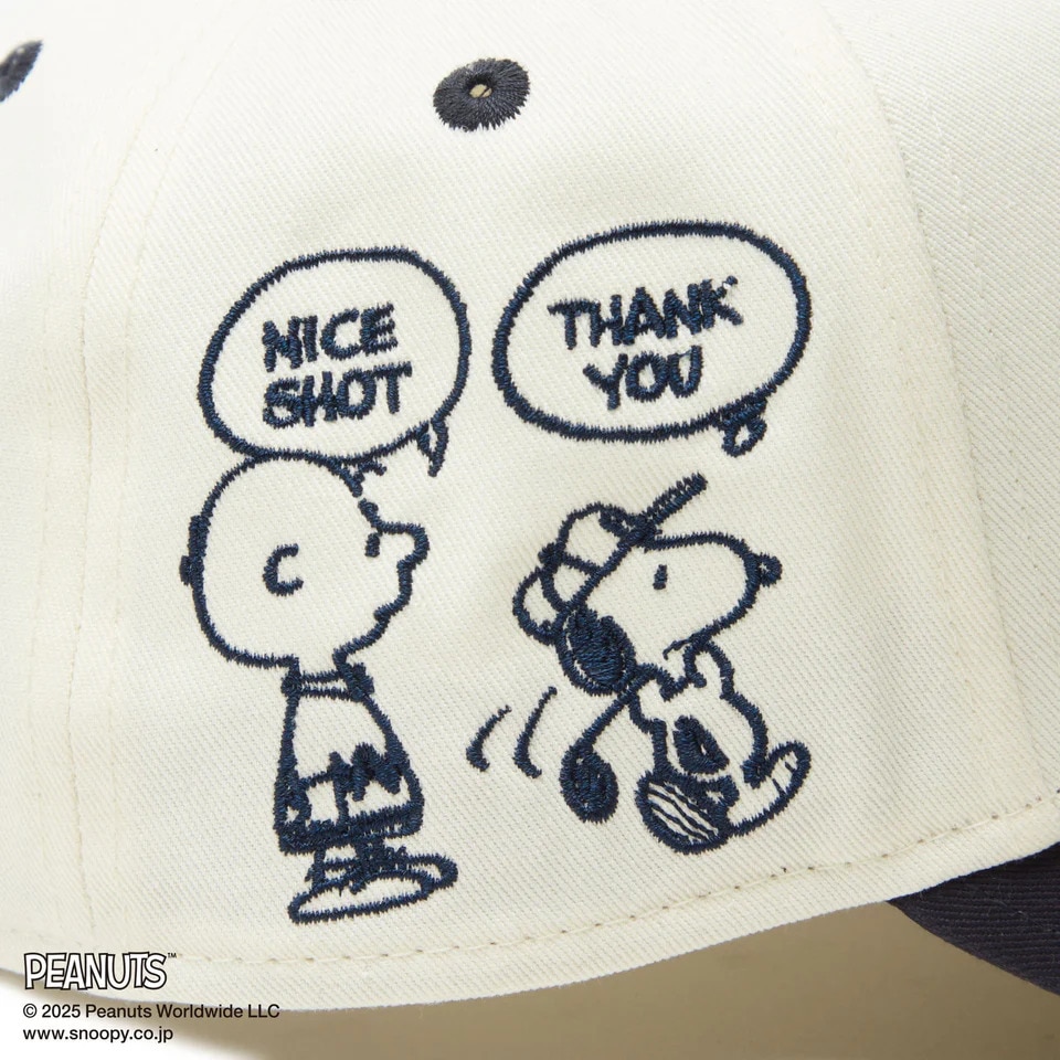 ニューエラ（NEW ERA）（メンズ、レディース）ゴルフ キャップ 9FORTY A-Frame On Par PEANUTS ピーナッツ ボックスロゴ バイザー 14344509
