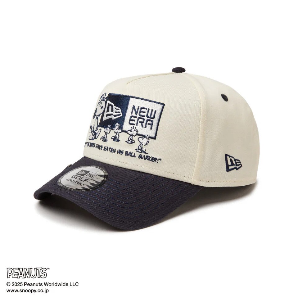 ニューエラ（NEW ERA）（メンズ、レディース）ゴルフ キャップ 9FORTY A-Frame On Par PEANUTS ピーナッツ ボックスロゴ バイザー 14344509