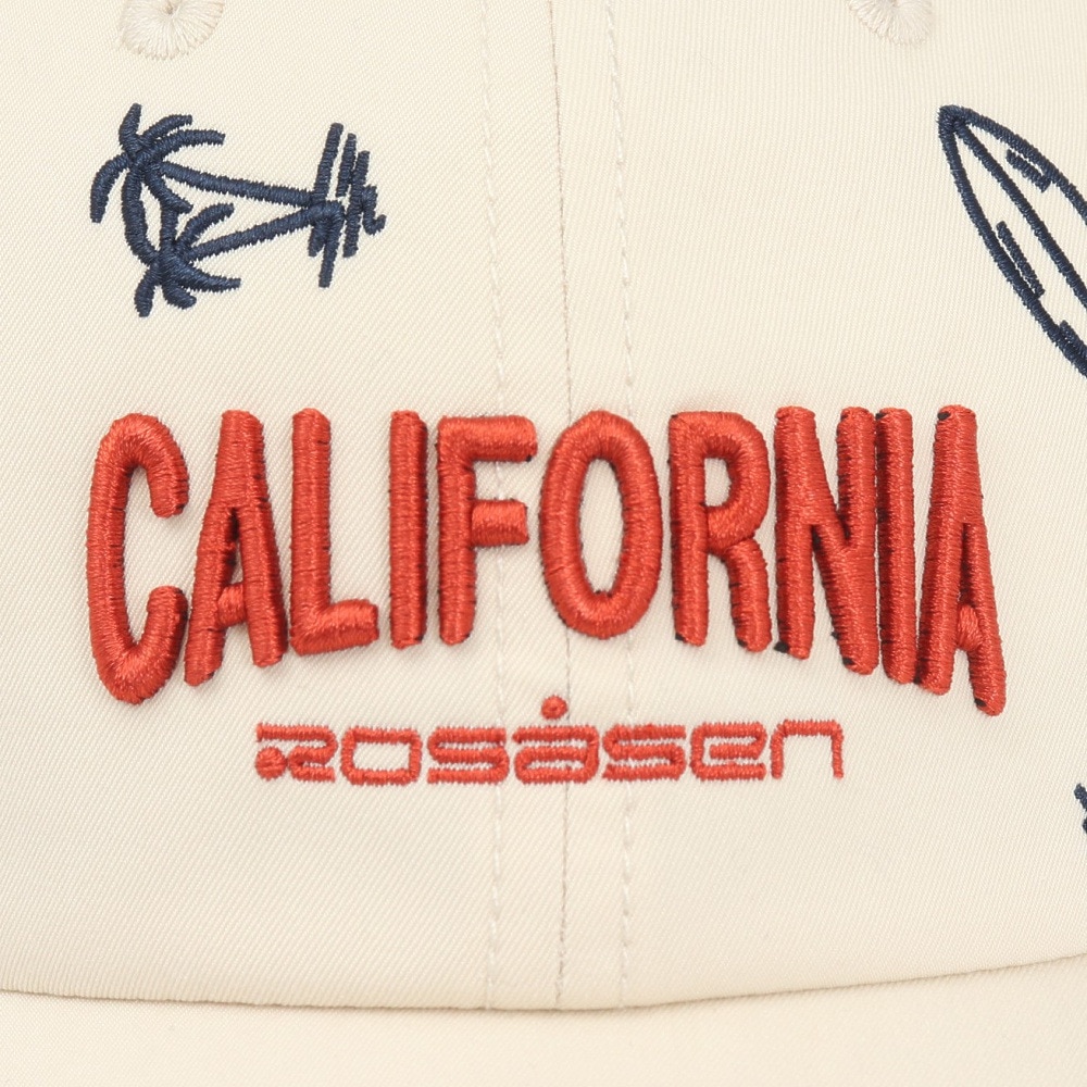 ROSASEN（メンズ、レディース）ゴルフ 帽子 飛び柄キャップ 046-53202-25SS-006