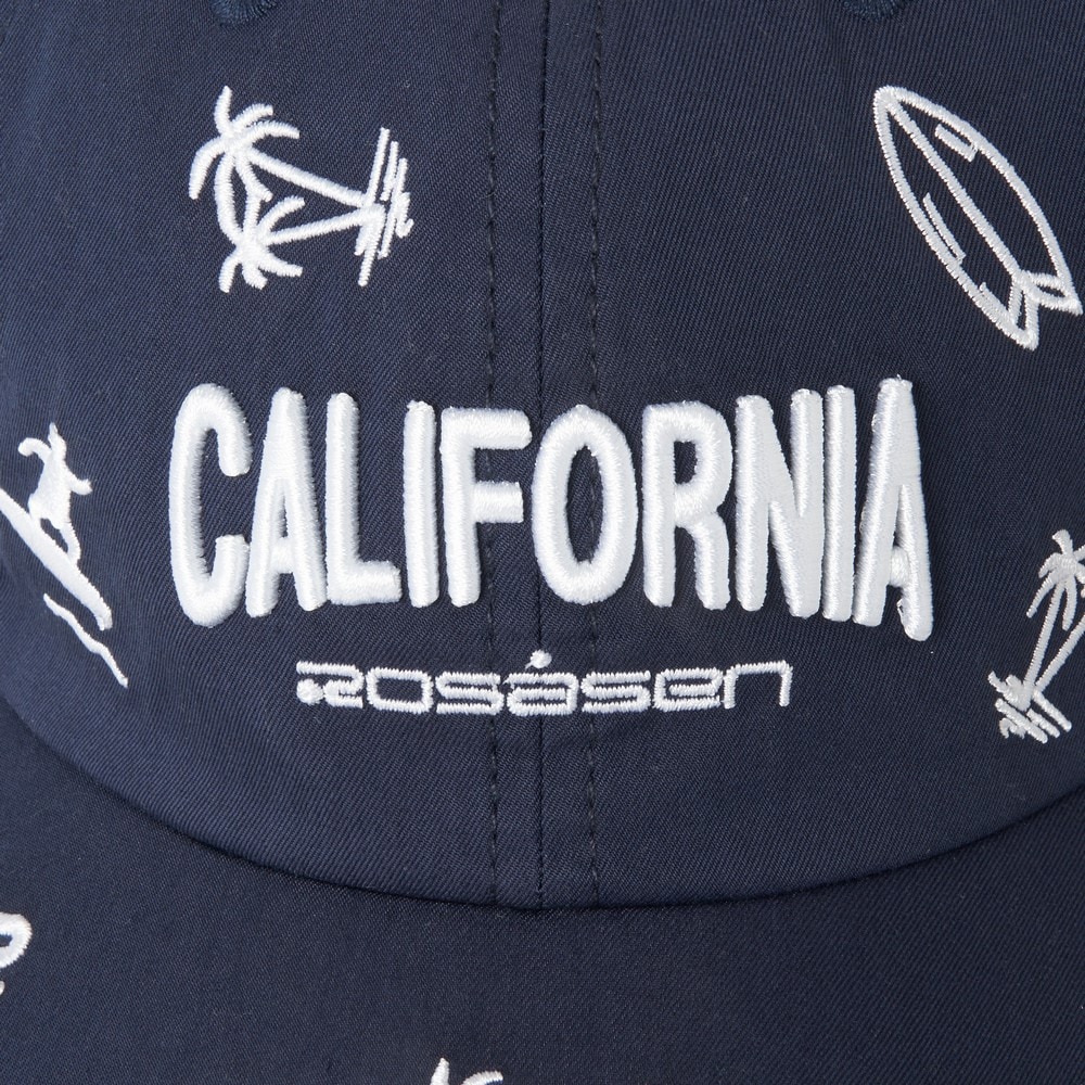ROSASEN（メンズ、レディース）ゴルフ 帽子 飛び柄キャップ 046-53202-25SS-098