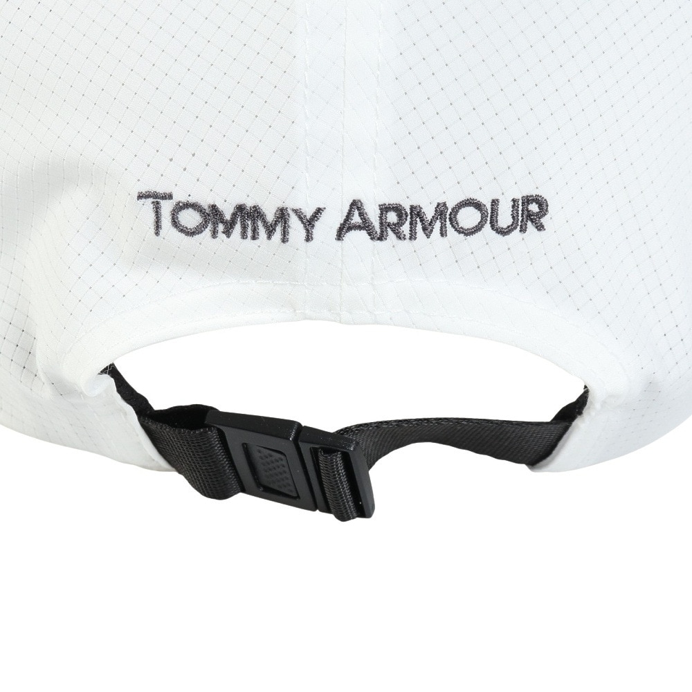 トミーアーマー（Tommy Armour）（メンズ）ゴルフ 撥水 吸汗速乾 高通気 メッシュキャップ TAST25S040001 WHT