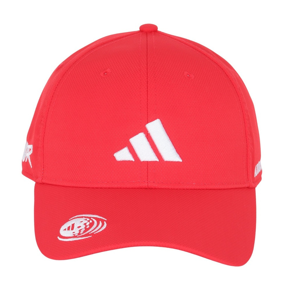 アディダス（adidas）（メンズ、レディース）サイドロゴ キャップ KUH26-JH3638RED