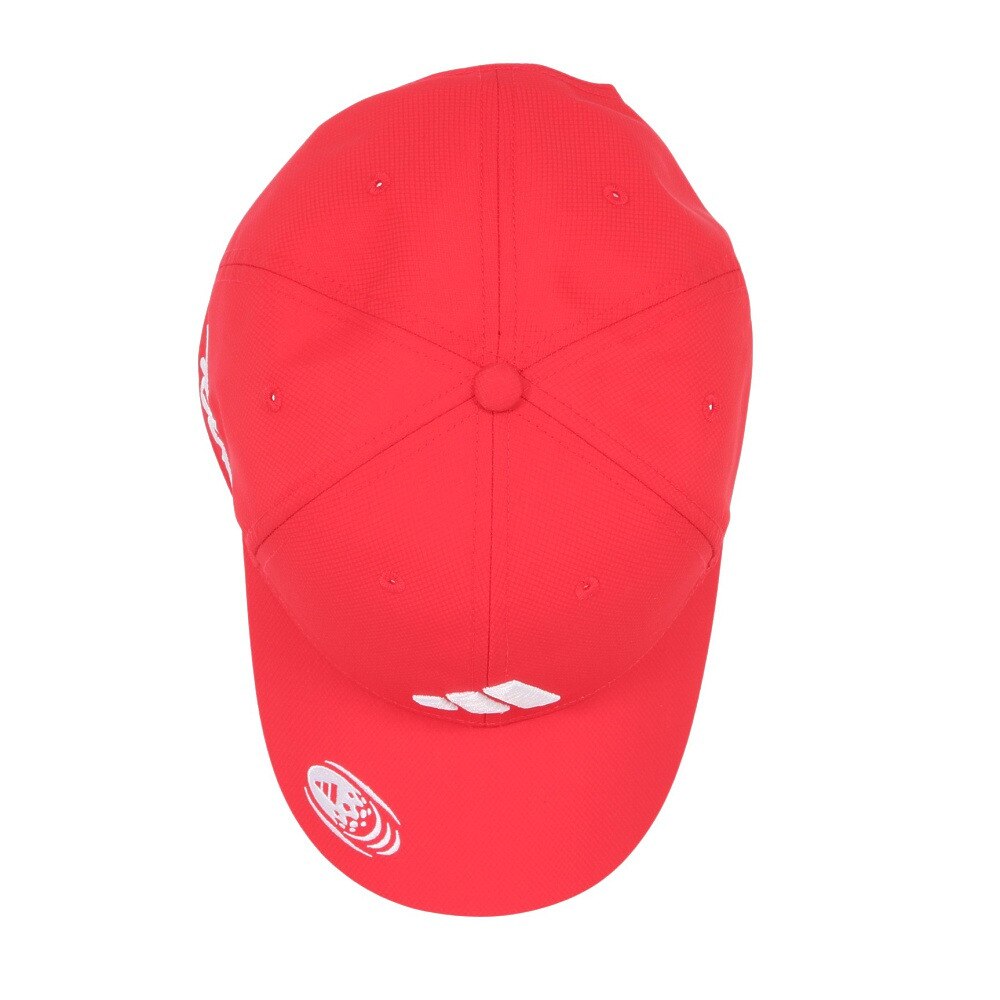 アディダス（adidas）（メンズ、レディース）サイドロゴ キャップ KUH26-JH3638RED