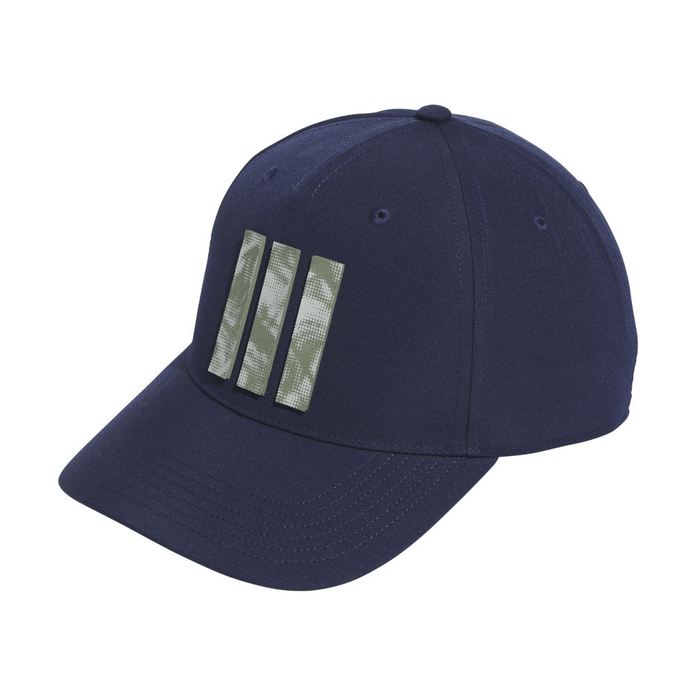 アディダス（adidas）（メンズ）ゴルフ 帽子 吸汗速乾 ツアー 3ストライプ プリント キャップ KVI35-JJ3856NVY