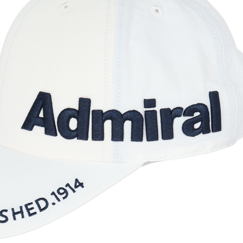 アドミラル ゴルフ（Admiral GOLF）（メンズ、レディース）ゴルフキャップ サイドロゴキャップ ADMB5A07-WHT