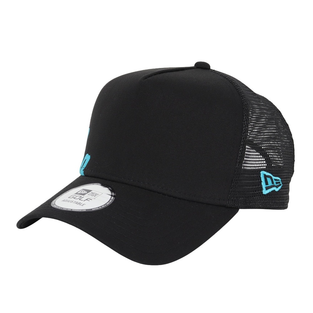 ニューエラ（NEW ERA）（メンズ、レディース）ゴルフ 抗菌 9FORTY A-Frame トラッカー Essential オールドロゴ キャップ 14391341