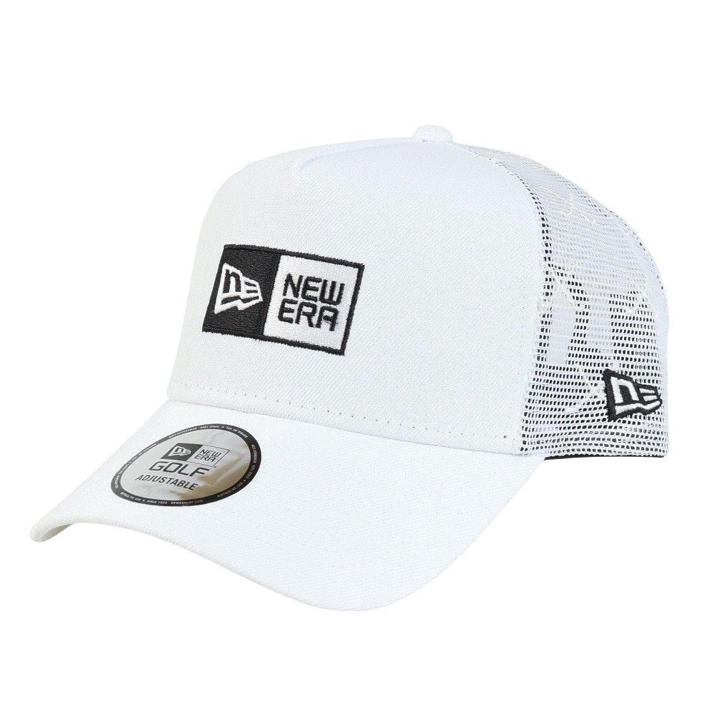 ニューエラ（NEW ERA）（メンズ、レディース）ゴルフ 抗菌 キャップ 940 A-Frame トラッカー メッシュ Embroidery ボックスロゴ 14391376